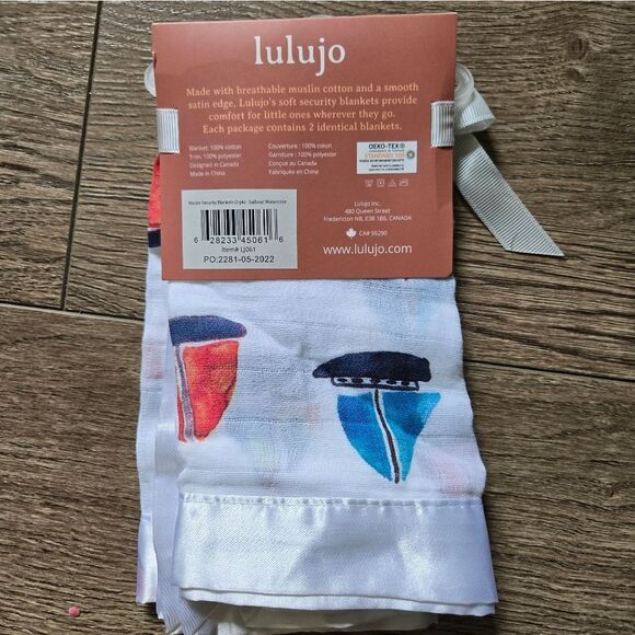 Brand New Lulujo Sailboat Security Blankets - Picture 3 of 3